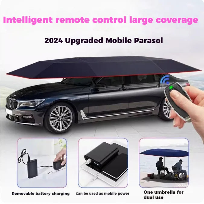 📣Remote Control Mobile Carport For Sunshade, Rain And Snow Protection